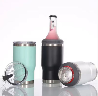 качество  14oz 3-in-1 Custom OEM Coffee Tumbler Mug Cola Holder Stainless Steel Beer Can Cooler завод