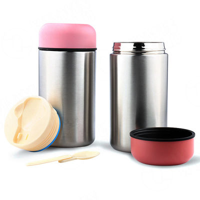 качество  350ml / 500ml Stainless Steel Insulated Lunch Box Nature Color High Food Safety завод